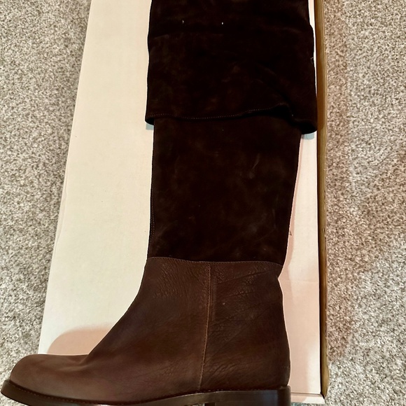 Y2K Marni Chocolate Suede Fold-Over Tall Boots • Size 38/8 • Made in Italy - Picture 3 of 9